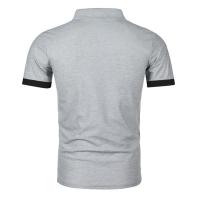 Polo ajustado de manga corta para hombre, Camisa lisa con cuello suave, informal, para trabajo, Golf, senderismo, color rosa - details 11