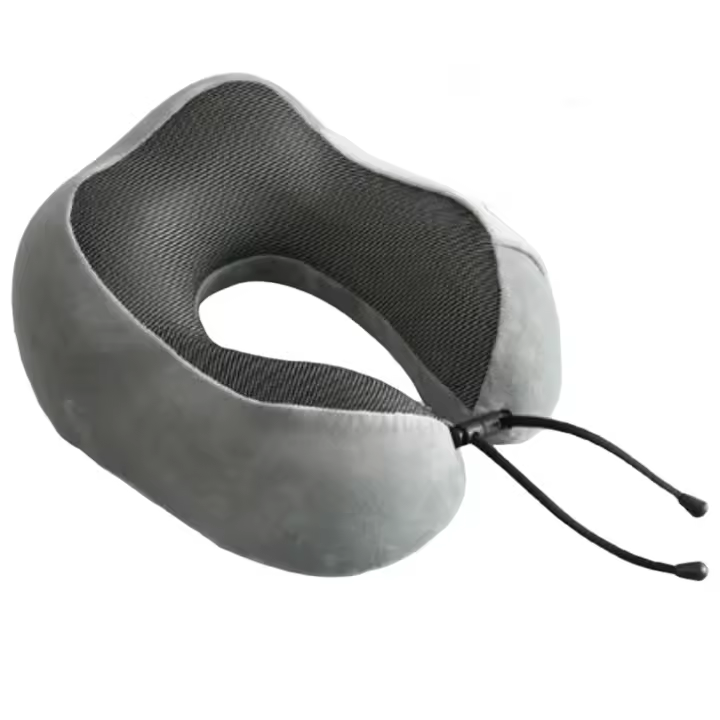 Almohada de Joroba, Color Aleatorio, Almohada de Espuma de Memoria Portátil para Viaje, Pequeña y Ligera, Adecuada para Viajes, Colchón de Aire Suave y Cómodo - 1