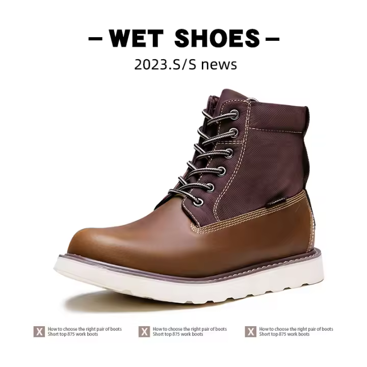 Nueva patada americana retro no está mal botas cortas botas de herramientas al aire libre. - 1