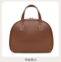 Bolsa de maquillaje Vintage de cuero encerado para mujer, gran capacidad, moderna, de alta gama, bolsa de almacenamiento portátil para el cuidado de la piel, novedad de 2025 - details 36