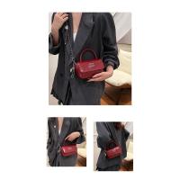 Moda plata encerado aceite de cuero bolso pequeño bolso cuadrado, nuevo bolso de hombro de cadena, bolso cruzado - details 7