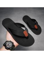 Zapatillas con letras a la moda para hombre, zapatillas de playa de verano con parte inferior de goma para exteriores, zapatos geniales, estilo informal para hombres jóvenes - details 3