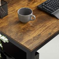 Ordenador Mesa de Estudio Mesa de Comedor 120 x 60 x 76 cm Madera Natural y Blanco LWD64N - details 11
