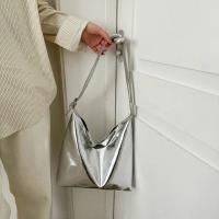Bolso de Mano de Lujo para Mujer Asa Superior de PU Diseño Informal de Cuero Plateado y Dorado - details 11