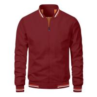 día del padre Chaquetas de otoño de moda para hombres Color sólido Casual Béisbol Chaqueta para hombre Ropa Nuevo en prendas de vestir exteriores Chaquetas Bomber Chaquetas Hombres - details 6