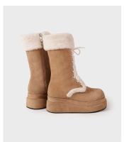 Botines de moda, botas cortas gruesas de tacón alto. - details 10