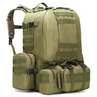 Mochila táctica de 55L 4 en 1 para hombre, bolsa deportiva Molle para exteriores, senderismo, escalada, Mochila de asalto impermeable - details 8