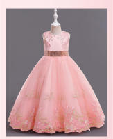 Vestido de noche largo para niñas, estilo princesa, para espectáculos, cumpleaños y eventos. - details 8