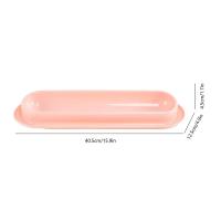 Cuencos de agua y comida para perros y gatos, plato inclinado de 15 grados, cuenco largo de alimentación para mascotas, Material plástico seguro, fácil de limpiar - details 0