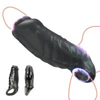 Leten-condones masculinos finos con bloqueo retardante para hombres, extensor de manga, potenciador de erección, anillo para pene, Juguetes sexuales, productos íntimos de silicona - details 13