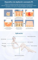 Depiladora IPL de enfriamiento, máquina de depilación láser permanente para el hogar, recortadora de Bikini, lámpara reemplazable, fotorejuvenecimiento eléctrico - details 4