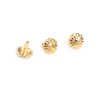 3MM 3.5MM 4MM Latón Color Oro 18K Sólido Hueco Tapas de Cierre con Orificios para Perlas, Suministros para Fabricación de Joyería, Accesorios - details 3