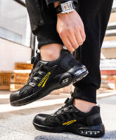 Zapatos De Seguridad Para Hombre Con Botones Giratorios Y Punta De Acero Indestructibles Antipinchazos Y Con Almohadilla De Aire Botas De Trabajo Con Suela De Goma Material De Tela Y Algodón - details 24