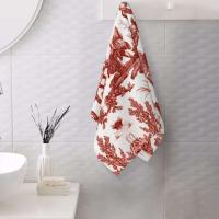 Toile De Jouy Toalla Algodón Francés Azul Marino Baño Ducha Deportes Yoga Toallas - details 22