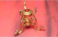 Rueda de Cobre Puro Tripod de Mano Base de Loto de Oro Magia Tantrismo Oferta Especial - details 10