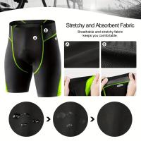 Pantalones cortos de ciclismo para hombre INBIKE, tejido de secado rápido y alta elasticidad, absorción de humedad, patrón de rayas para primavera/verano/otoño, ideal para ciclismo activo y entrenamientos, ropa de ciclismo |   Pantalones cortos de ciclism - details 2