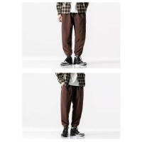 Pantalones de chándal de lana polar para hombre, pantalones de jogging cálidos, pantalones casuales de cintura elástica, Otoño e Invierno - details 2