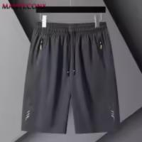 Summer Men's Sport Shorts Cool Sportswear Running Shorts Casual Bottoms Gym Fitness Training Jogging Short Pants Men Black Gray - details 2