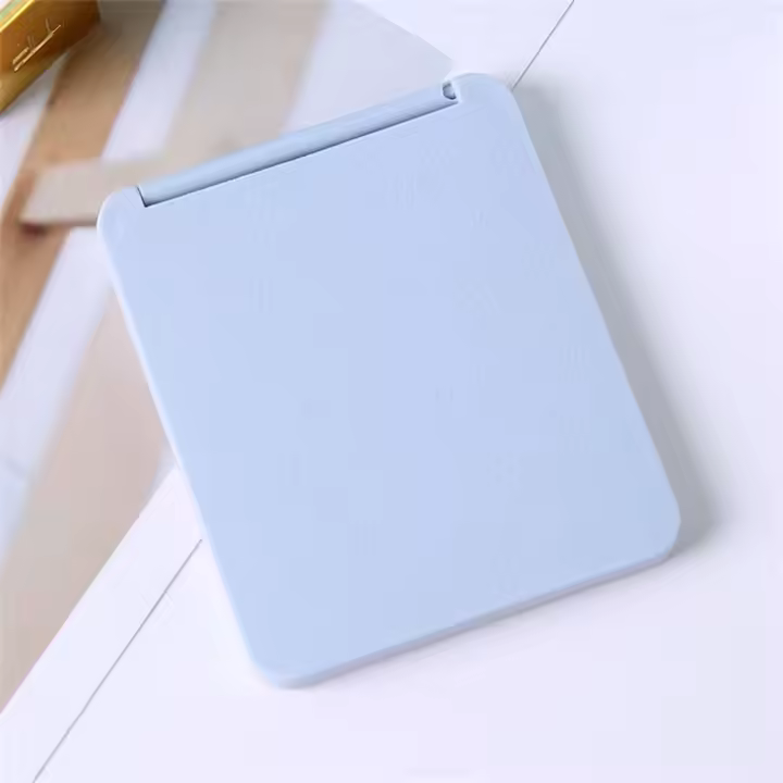 Espejo De Maquillaje Plegable Y Portátil Doble Cara Pequeño Para Estudiantes Dormitorio Escritorio Regalo Mini Espejo De Bolsillo Decoración Del Hogar - 1