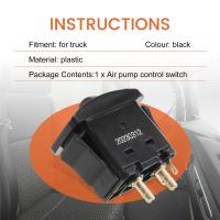 Interruptor de Control de bomba de aire de camión, válvula de paleta Manual eléctrica, Control de asiento de camión, interruptor de inicio de resorte de aire - details 7