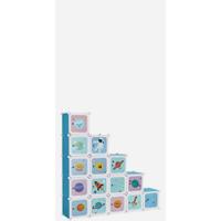 Estante Organizador Modular de 16 Cubos Plástico Rosa Ideal para Ropa, Zapatos, Juguetes - details 15