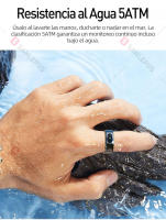 Anillo inteligente SANLEPUS con monitoreo de salud 24 horas al día, 7 días a la semana: frecuencia cardíaca, sueño, oxígeno en sangre y temperatura corporal |   Batería de 7 días |   Resistencia al agua hasta 5 ATM - details 11
