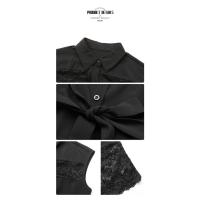 Explosión de verano, gran oferta, nuevo vestido de color sólido con solapa de estilo chino para mujer - details 14