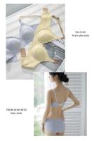 Sutián Invisible sin Costuras para Mujeres Lencería Sexy con Cuello en V Profundo Push Up Bra sin Aros Almohadillas Desmontables para Ropa Interior - details 42