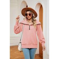 Sudadera con capucha de mujer de manga larga de moda de invierno con - details 13