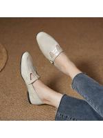 Zapatos de mujer hechos a mano, primavera y verano 2025, nuevos, estilo retro Mary Jane, japoneses y coreanos, planos con cordones. - details 1