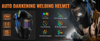 Casco de Soldadura Automático Oscurecido Energía Solar Ancho Ajustable - details 1