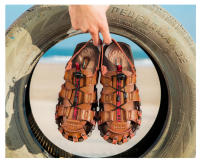 Sandalias suaves de verano para hombre, zapatillas informales de cuero para exteriores, antideslizantes, ligeras y cómodas, zapatos deportivos de playa - details 4