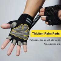Guantes de Levantamiento de Pesas para Hombre y Mujer Equipo de Fitness Portátil con Soporte para Muñeca para Entrenamiento Cossfit Protección para Ejercicio en Gimnasio - details 13