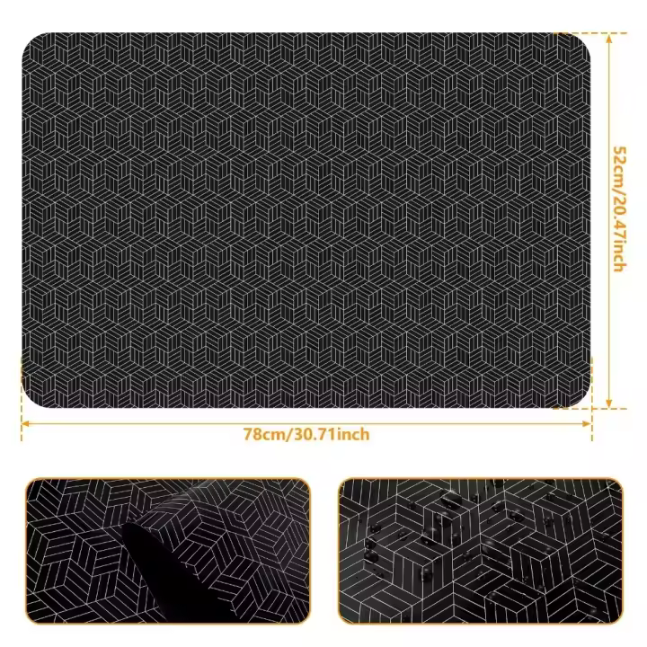 Tapete protector de silicona resistente al calor, Mantel Individual para mesa a prueba de aceite, antideslizante, fácil de limpiar, almohadilla de protección para cocina, Cocina de Inducción - 1