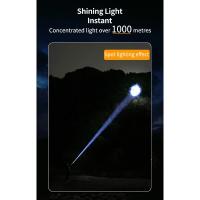 Linterna LED de alta potencia Linterna táctica con zoom de 2000W Resistente al agua - details 10