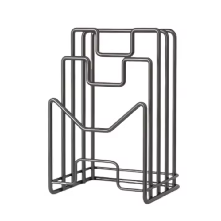 Soporte para tabla de cortar multicapa, soporte de Metal para arte del hierro, estante para tapa de olla, estante Vertical para ahorrar espacio, organizador de tabla de cortar, gabinete - 1