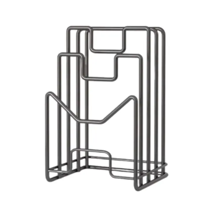 Soporte para tabla de cortar multicapa, soporte de Metal para arte del hierro, estante para tapa de olla, estante Vertical para ahorrar espacio, organizador de tabla de cortar, gabinete - 1