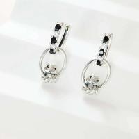 Pendientes de plata con forma de animal, pendientes de pinza para el pelo de serpiente y colibrí, pájaro fénix inmortal, hermosos regalos de joyería para - details 22