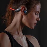 Paramta Dv68 Pro auriculares deportivos luminosos para correr de noche, auriculares impermeables de conducción ósea, adecuados para correr al aire libre - details 12