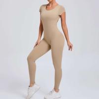 Monos Deportivos Fiess Conjunto de Gimnasio para Mujeres Ropa de Yoga de Manga Corta - details 25