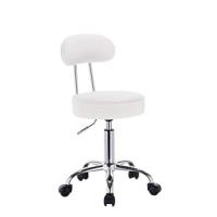 Taburetes con Respaldo Cuero Sintético Cocina Regulable en Altura Taburete Giratorio Peluquería Sillas Bar Taburete de Escritorio Negro 39,5-50,5cm de Altura BH304sz-1 - details 15