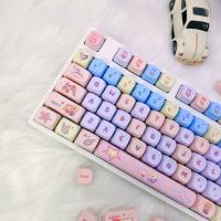 Angel girl keycap MOA altura PBT material sublimación caliente keycap lindo conjunto completo personalizado de keycaps（Teclado no incluido) - details 6