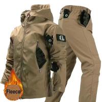 Chaquetas de Vellón para Invierno-Otoño Trajes Tácticos Impermeables para Pesca, Senderismo, Acampar Pantalones Térmicos M-5XL - details 15