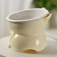 Dispensador de alimentos, cuenco de cerámica para gatos, cuenco creativo y bonito para base alta, alimentador antideslizante desmontable para mascotas, gatito y cachorro - details 5
