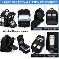Mochila de viaje cabina avion 40x20x25, mochila de transporte, impermeable para deporte al aire libre - details 4