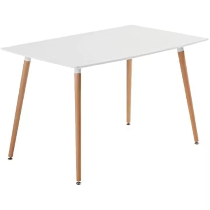 Estilo escandinavo, ideal para comedor, cocina, salón o como escritorio de oficina, color blanco, 120x70x72 cm - 1