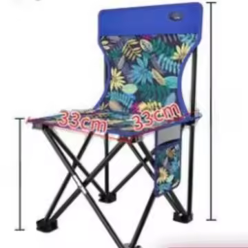Silla plegable Maza de estilo Simple, taburete de pesca para acampar al aire libre, asiento cómodo para hacer cola - 1