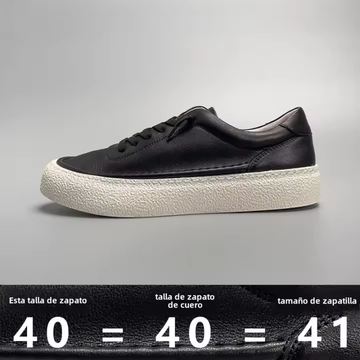 Zapatos casuales de piel de vaca de primera capa deportivos cómodos y transpirables de cuero hechos a mano - 1