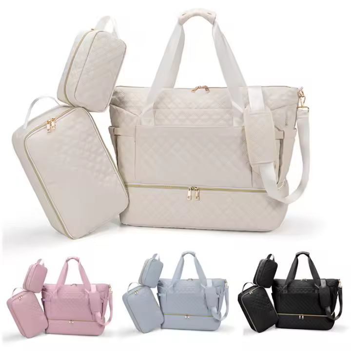 Bolsas de pañales para bebé, mochila de maternidad de viaje para mujer, bolsos cambiantes al aire libre, bolsos de hombro para mamá de moda, 3 unids/set - 1
