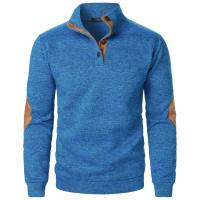 Top de suéter de punto casual de manga larga con cuello levantado para hombre de otoño e invierno - details 41